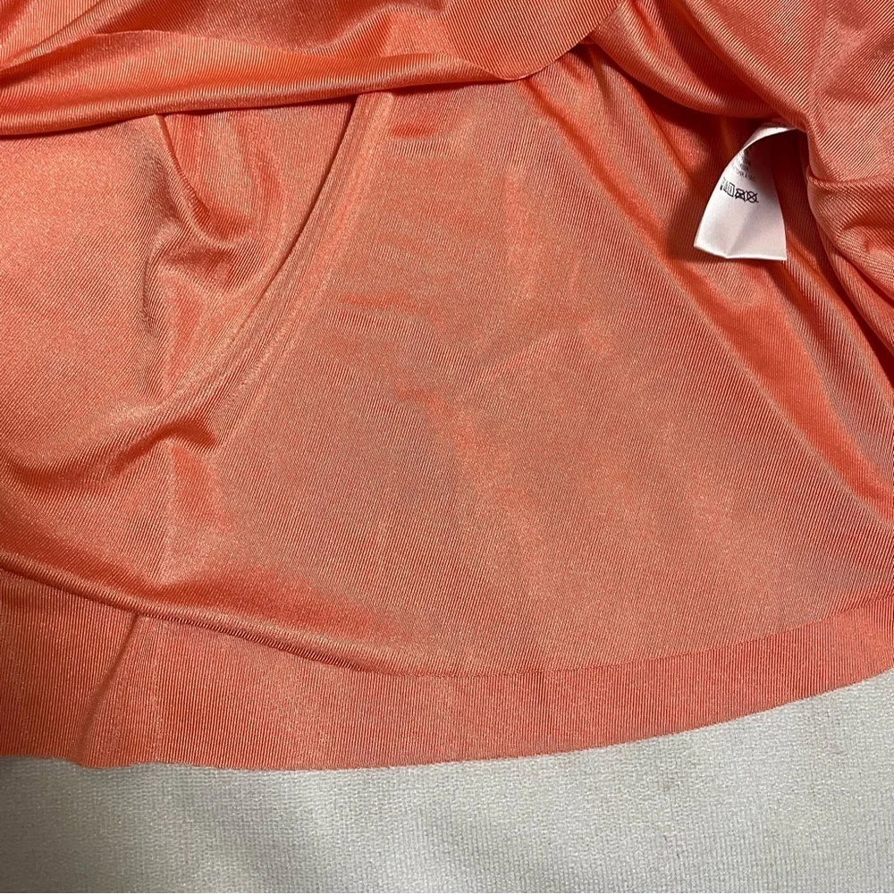 New Free People Who's That Orange Ruched Mini Skirt Size S